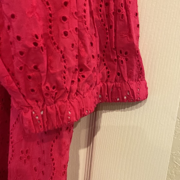 Boho Dress - Fuchsia Eyelet New Never Work Size 22. - Picture 3 of 5